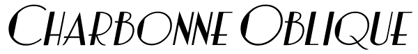 Charbonne Oblique Font