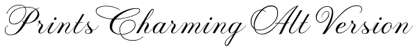 Prints Charming Alt Version Font