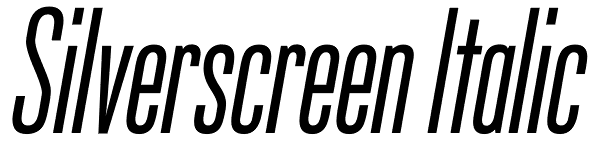 Silverscreen Italic Font