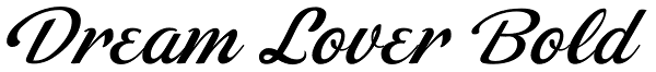 Dream Lover Bold Font