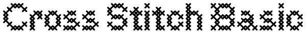 Cross Stitch Basic Font