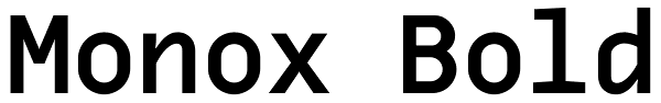 Monox Bold Font