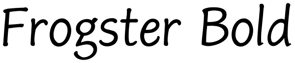 Frogster Bold Font