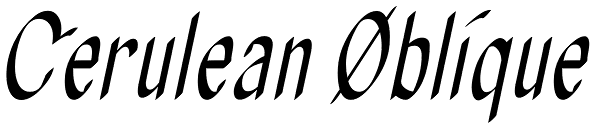 Cerulean Oblique Font