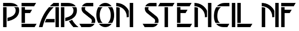Pearson Stencil NF Font