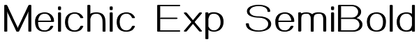 Meichic Exp SemiBold Font