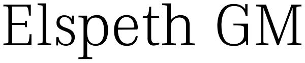 Elspeth GM Font