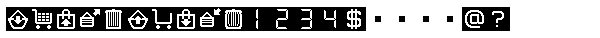 Web Icon Five Neg Font