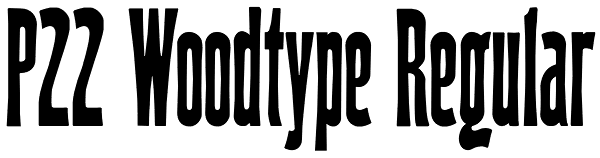 P22 Woodtype Regular Font