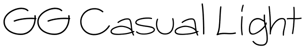 GG Casual Light Font