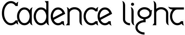 Cadence Light Font