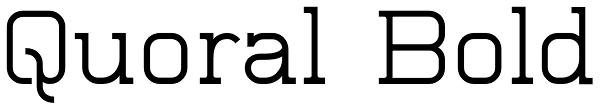 Quoral Bold Font