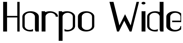 Harpo Wide Font