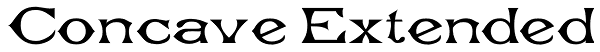 Concave Extended Font