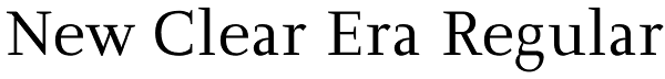 New Clear Era Regular Font