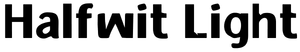 Halfwit Light Font