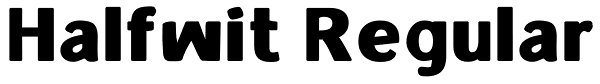 Halfwit Regular Font