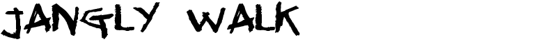 Jangly walk Font