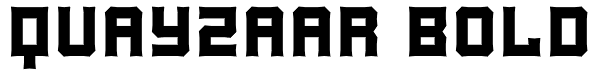 Quayzaar Bold Font