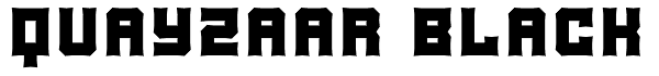 Quayzaar Black Font