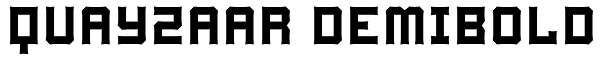 Quayzaar DemiBold Font