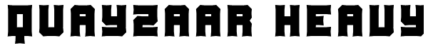 Quayzaar Heavy Font