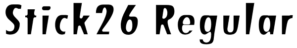 Stick26 Regular Font