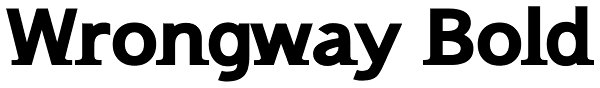 Wrongway Bold Font