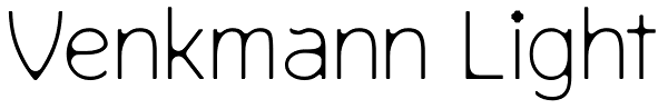 Venkmann Light Font