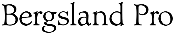 Bergsland Pro Font