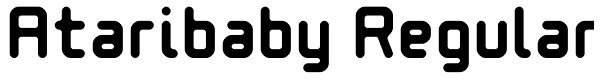 Ataribaby Regular Font
