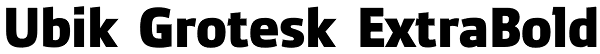 Ubik Grotesk ExtraBold Font