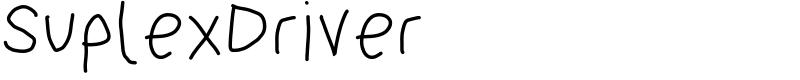 SuplexDriver Font