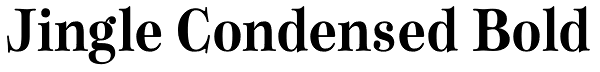 Jingle Condensed Bold Font