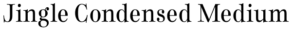 Jingle Condensed Medium Font