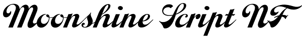 Moonshine Script NF Font