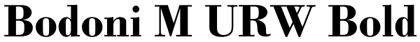 Bodoni M URW Bold Font