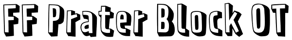 FF Prater Block OT Font