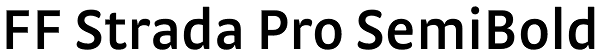 FF Strada Pro SemiBold Font