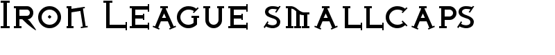 Iron League smallcaps Font