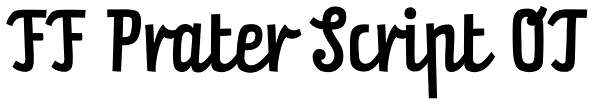 FF Prater Script OT Font