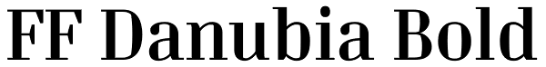 FF Danubia Bold Font