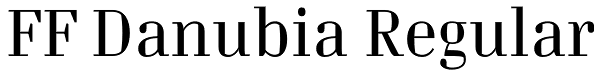 FF Danubia Regular Font