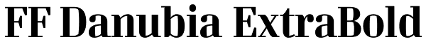 FF Danubia ExtraBold Font