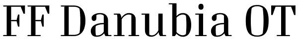 FF Danubia OT Font