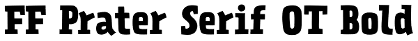 FF Prater Serif OT Bold Font