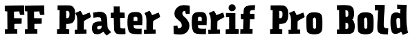FF Prater Serif Pro Bold Font