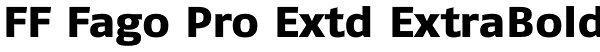 FF Fago Pro Extd ExtraBold Font