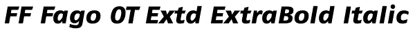 FF Fago OT Extd ExtraBold Italic Font