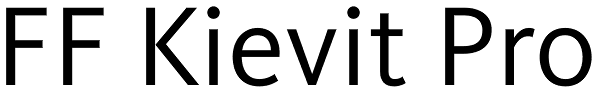 FF Kievit Pro Font